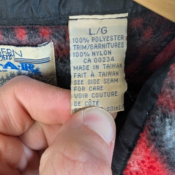 Vintage Fleece Shacket Fair Isle Patterned Men's XL - Picture 5 of 6